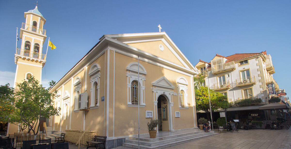 Discover the beauty and spirituality of Saint Spyridon Church in Argostoli, Kefalonia, Greece. This charming Orthodox church is a prominent landmark in the capital city, known for its architectural elegance and religious significance. Admire the traditional Byzantine-style architecture, with its domed roof and intricate details. Step inside to experience the peaceful atmosphere and marvel at the beautiful iconography and ornate interior decorations. Saint Spyridon Church holds a special place in the hearts of the locals, who gather here to worship and celebrate important religious occasions. Visit Saint Spyridon Church to embrace the spiritual essence of Kefalonia and immerse yourself in its cultural heritage.